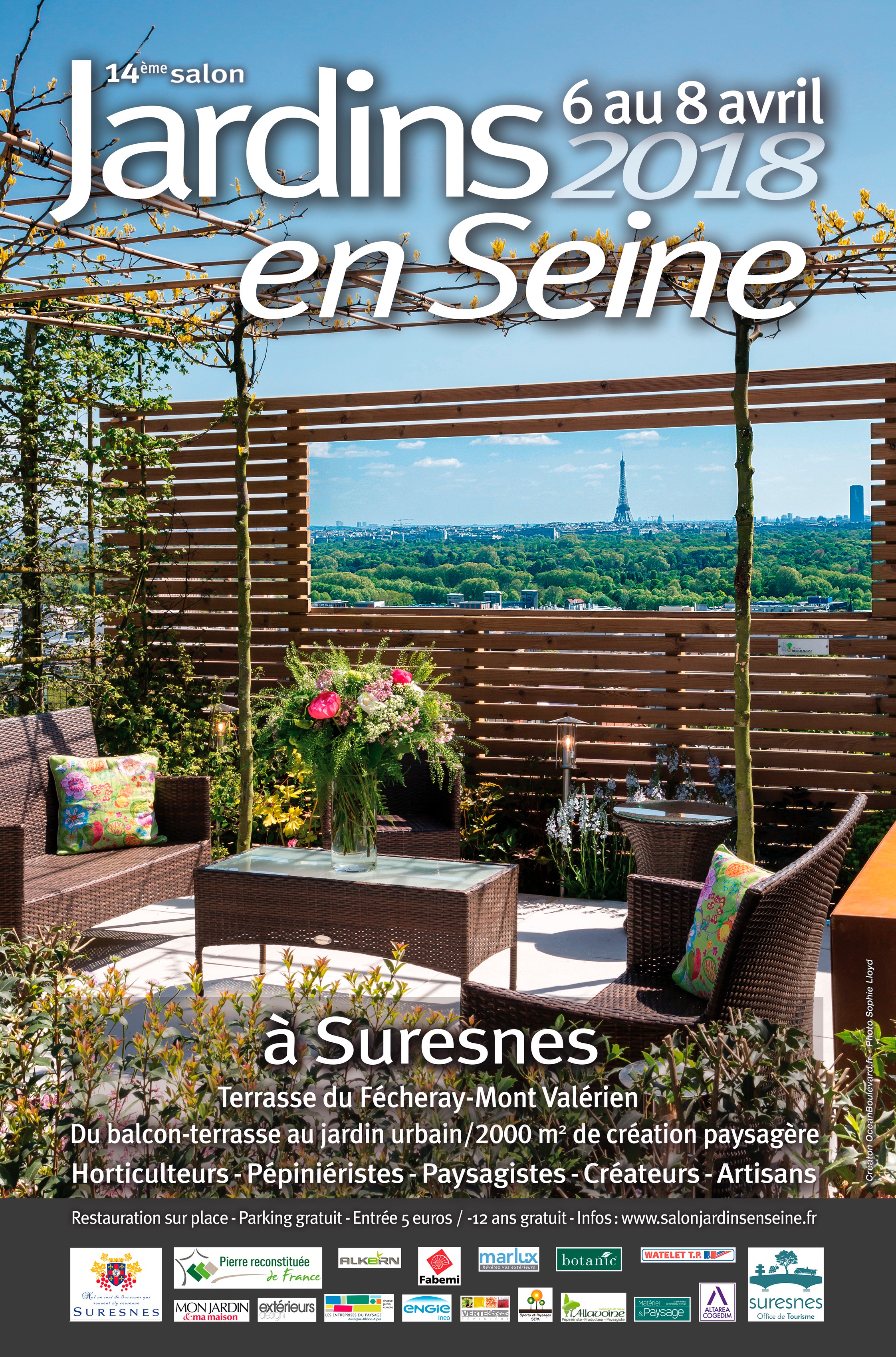 Jardins en Seine 2018 - Terrasses du Fécheray au pied du Mont-Valérien - SURESNES