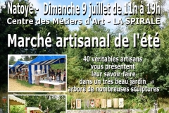 Marché artisanal de l’été au Centre des Métiers d’Art LA SPIRALE - NATOYE (Belgique)